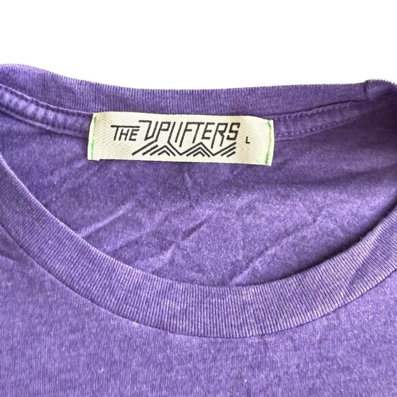Purple "Lovers" Graphic T-Shirt By The Uplifters - L - Picture 2 of 3